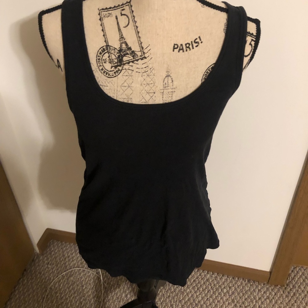 Black tank top
